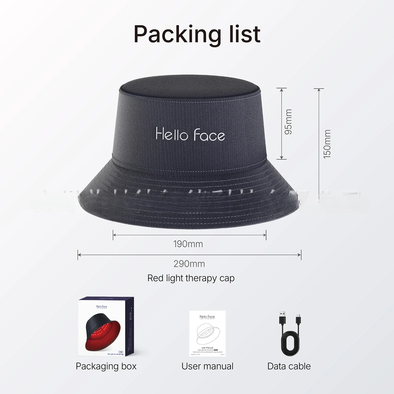 Premium The New LED 850nm Red Light Near-infrared Hat Hair Care Hair Follicle Can Be Portable When Going Out