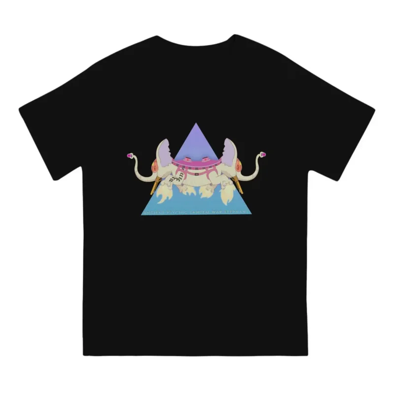 Ancient Psychic Tandem War Elephant Men TShirt Adventure Cartoon Time Crewneck Tops Fabric T Shirt Funny Top Quality  Gifts