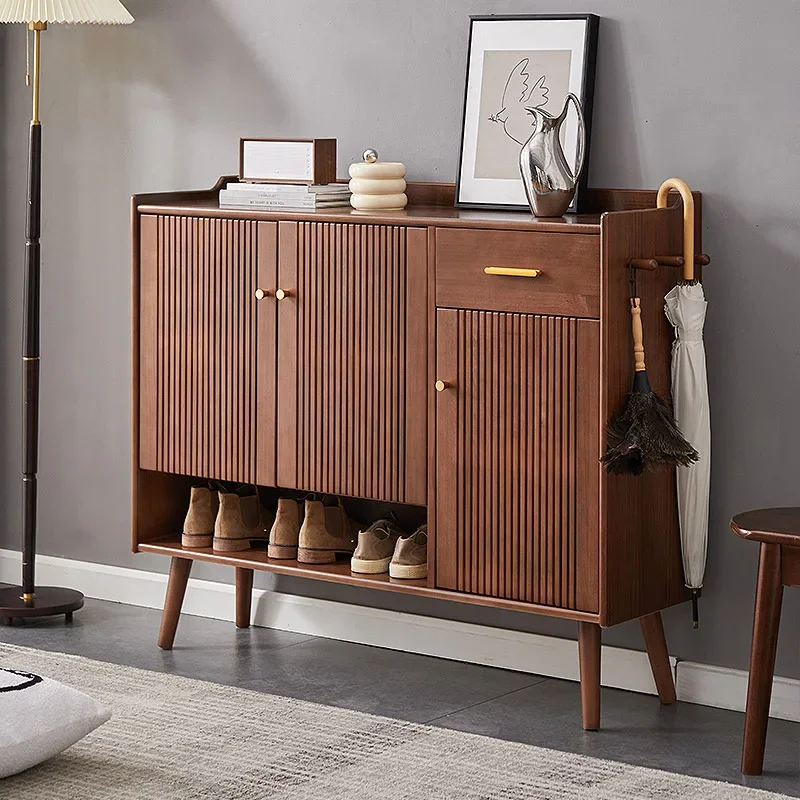 Dust Proof Luxury Shoe Cabinet Large Capacity Space Saving Storage Shoe Rack Design Wooden Szafka Na Buty Living Room Furniture