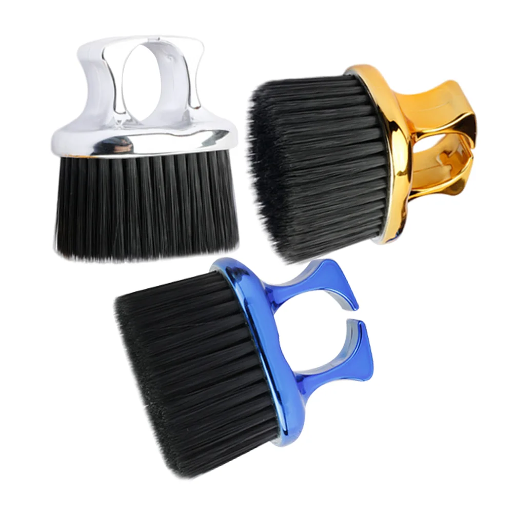 3 Pcs Beard Styling Comb Hair Cleaning Brush Barber Duster Man Miss with Handle