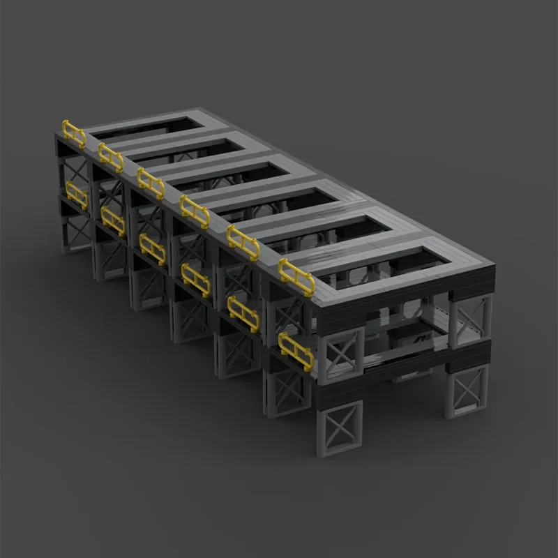 Snelheidskampioen Model Moc Bouwstenen Super Race Parkeergarage Modulaire Technologie Geschenken Vakantie Monteren Kinderen Speelgoedpak