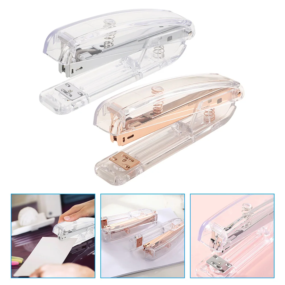 Staple Book Stapler Heavy Duty Small Compact Staplers Office Mini ห้องเรียนโต๊ะ