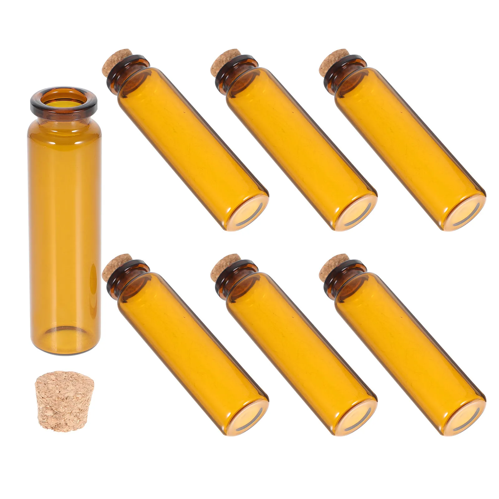 

25 шт. стеклянных бутылочек для образцов, многоразовые контейнеры для химических лабораторий, маленькие бутылочки для образцов лекарств