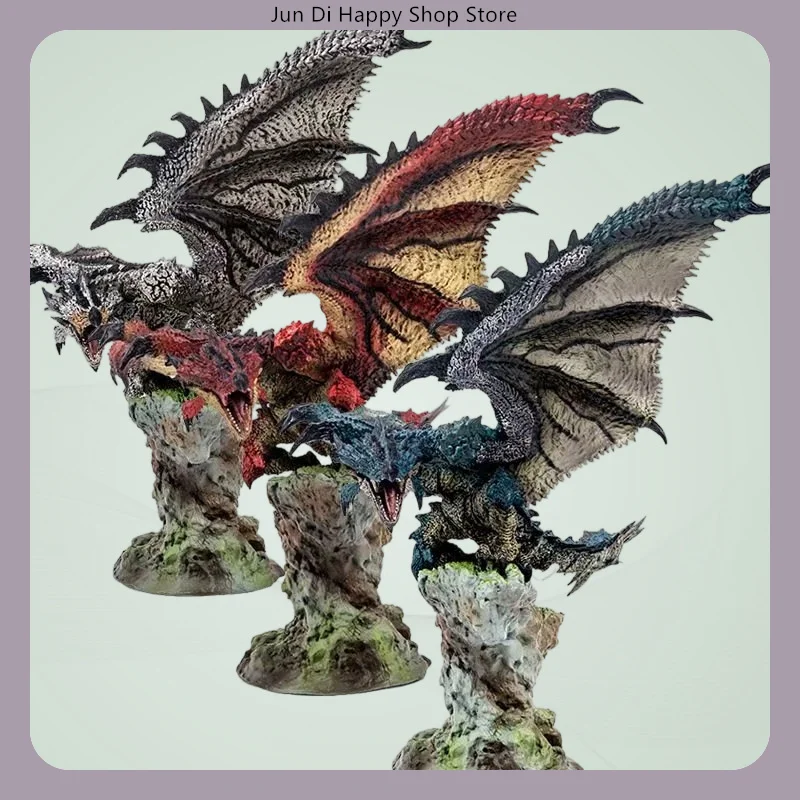 24cm Fire Dragon 3 Colors Anime Figure Model Statue Collection Desktop Decoration Ornament Toy Gift for Fans