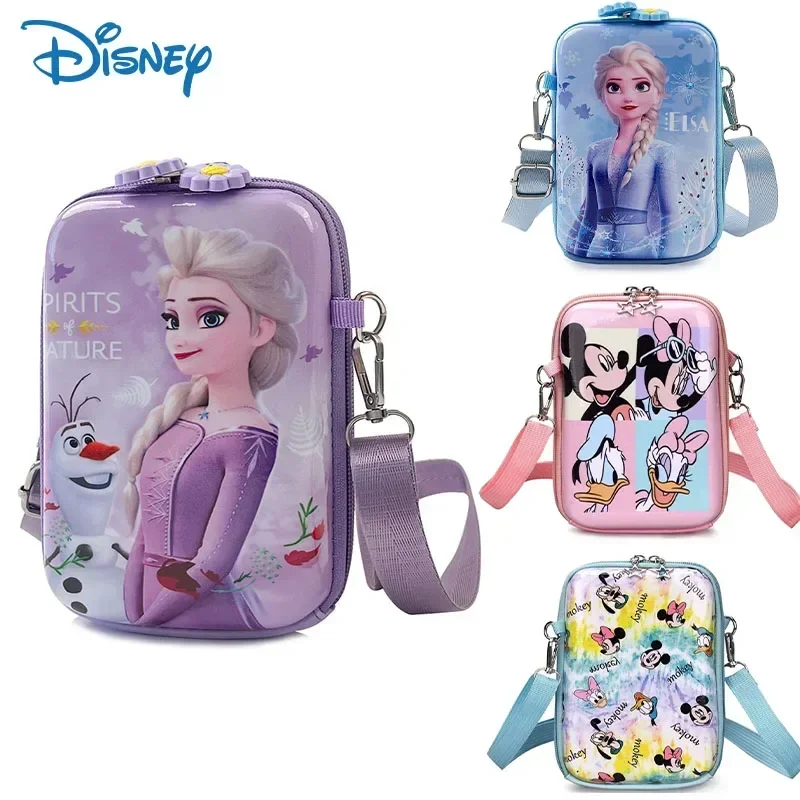 Disney Frozen 2 Elsa Anna Cartoon Princess Messenger Mickey Mouse Cute Bag Hot Toys Shoulder Bags Kawaii Coin Purse Jewelry Bag