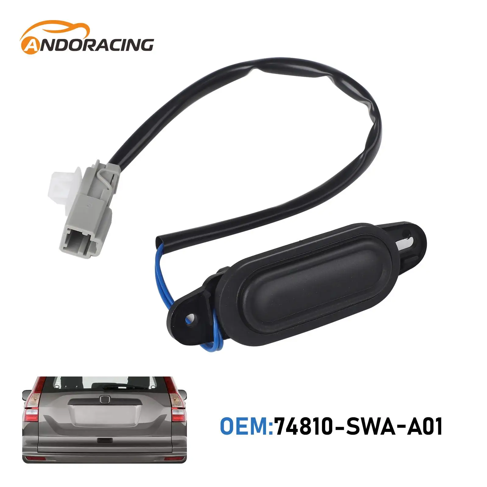 

Rear Trunk Tailgate Handle Opening Switch Release Button 74810-SWA-A01 74810SWAA01 For Honda CR-V CRV 2007 2008 2009 2010 2011