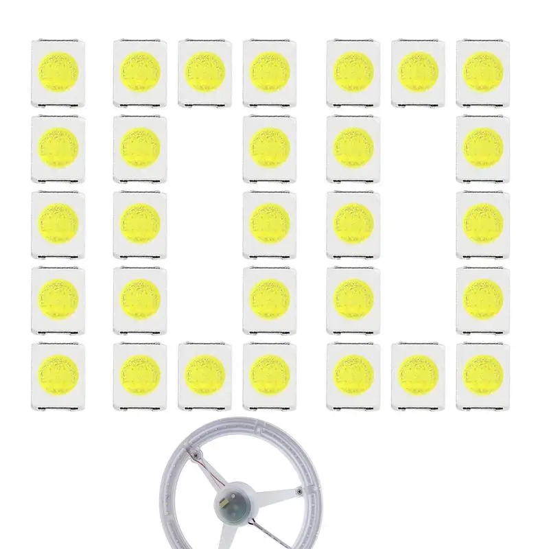 

LED Lamp Beads SMD Chip Light Bulb 100pcs 3V LED Lamp Bead For DIY Lighting Fixtures Spotlight Bulb Replacement Home Studio