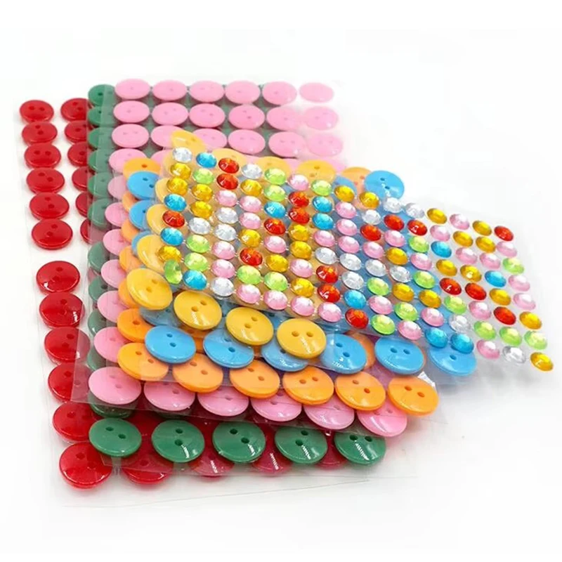 Botão adesivo com diamante adesivos padrão dos desenhos animados crianças artesanal diy brinquedos arte artesanato crianças brinquedo educativo precoce tmz