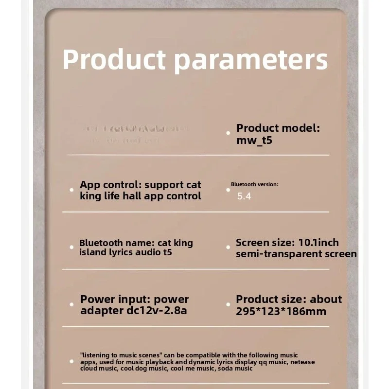 كلمات الصوت شفافة العائمة كاريوكي سمّاعات بلوتوث