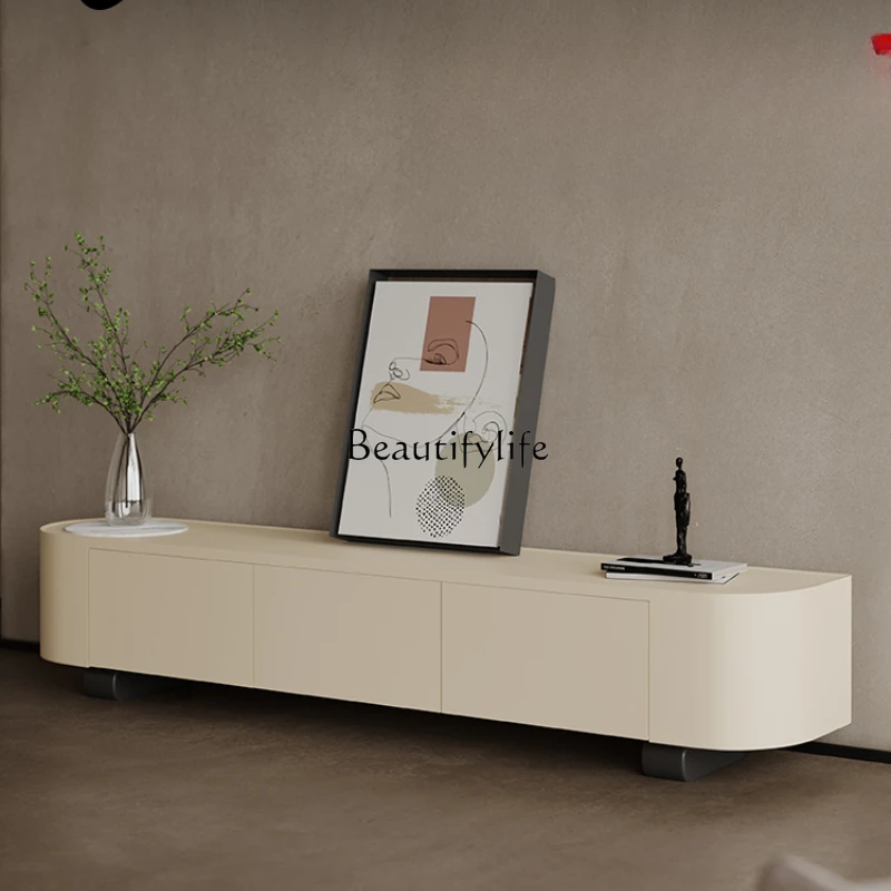 2023 new TV cabinet simple modern light luxury small apartment coffee table minimalist furniture