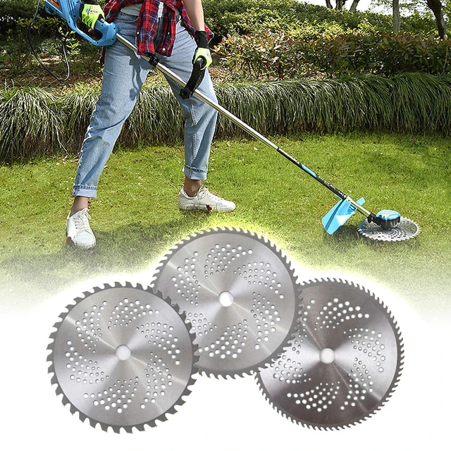 Lawn Mower Alloy Saw Blade 40T 60T 80T Alloy Brush Cutter Disc Lawn Mower Saw Blade For Grass Trimmer Cutting Disc Garden Tools AliExpress