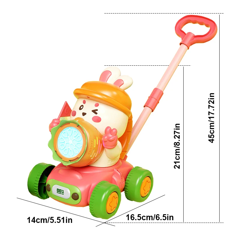Bubble Car ของเล่นกลางแจ้งอัตโนมัติ Pomperos Bubbles สบู่ Blower เครื่องไฟฟ้า Bubble Cart สําหรับเด็กของขวัญวันเกิด