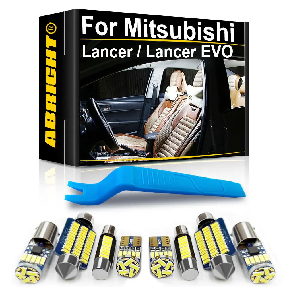 Car Interior LED Lights Canbus For Mitsubishi Lancer 8 9 For Lancer Evolution EVO 2002 2010 2012 2013 2015 2016 2017 Accessories