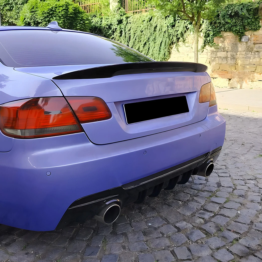Image of Für BMW 3er Coupé E92 E93 M Sport 2006-2013 Auto Heckdiffusor Splitter Spoiler Lippe Karosserie-Kit Tuning 2007 2008 2009
