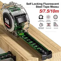 High Precision Steel Tape Measure 5/7.5/10m Thickened Anti-Drop Self-Locking Wear-Resistant Ruler for Construction Remodeling