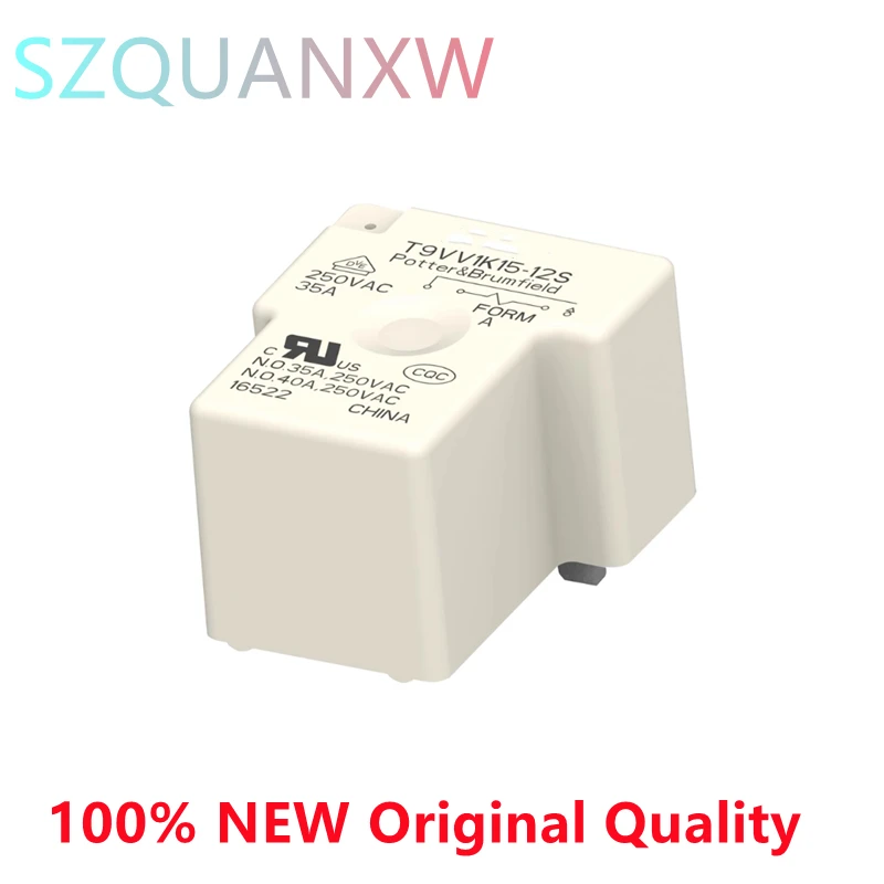 

5PCS HOT NEW 12V relay T9VV1K15-12S T9VV1K1512S T9VV1K15 12S High power relay 12VDC DC12V 12V 40A 4PIN