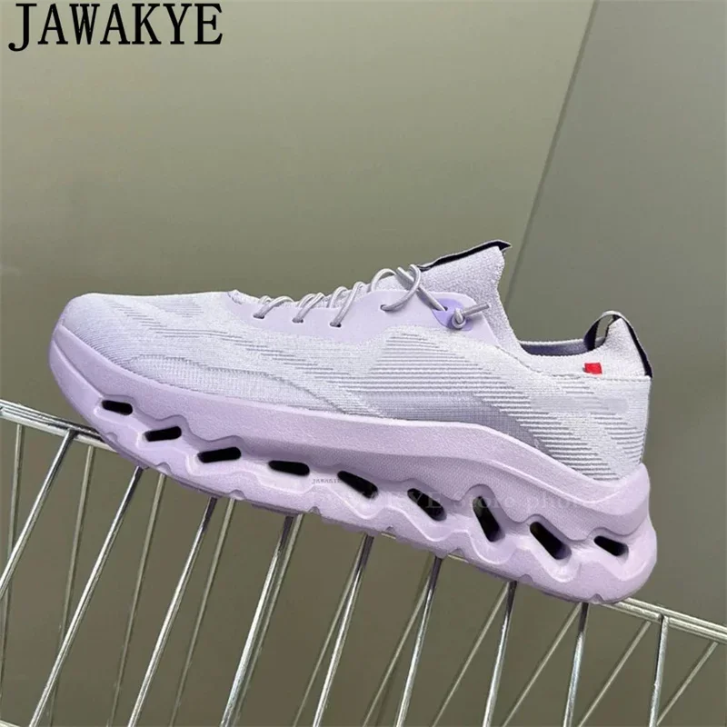 Breathable Comfortable Platform Sneakers Flat Shoes Woman Summer Lace-Up Casual Shoes Unisex Trainer Running Shoes