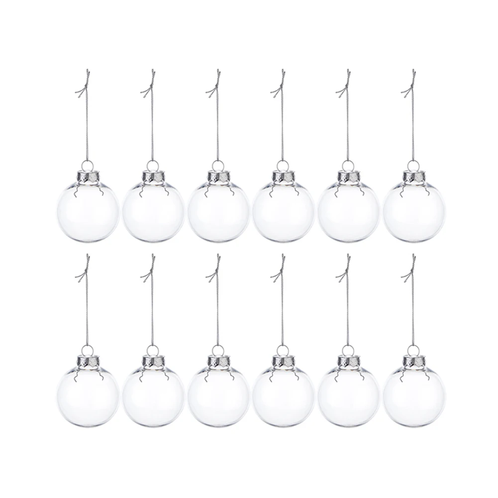 

Прозрачные акриловые шариковые украшения своими руками для заполняемых украшений на заказ для рождественских елок, свадеб и вечеринок