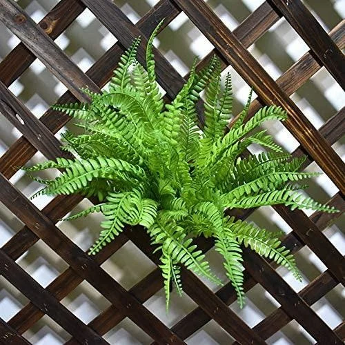 4er-Pack Künstliche Farnpflanzen, Boston-Farn-Buschpflanzen, UV-geschützt für Haus, Küche, Garten, Wanddekoration, Innen- und Außenbereich – Detail 5