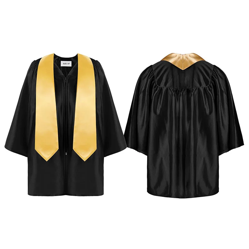 Abbigliamento da dottorato per bambini Abbigliamento per la stagione di laurea Abbigliamento da bacino per studenti delle scuole primarie Uniforme per lezioni fotografiche