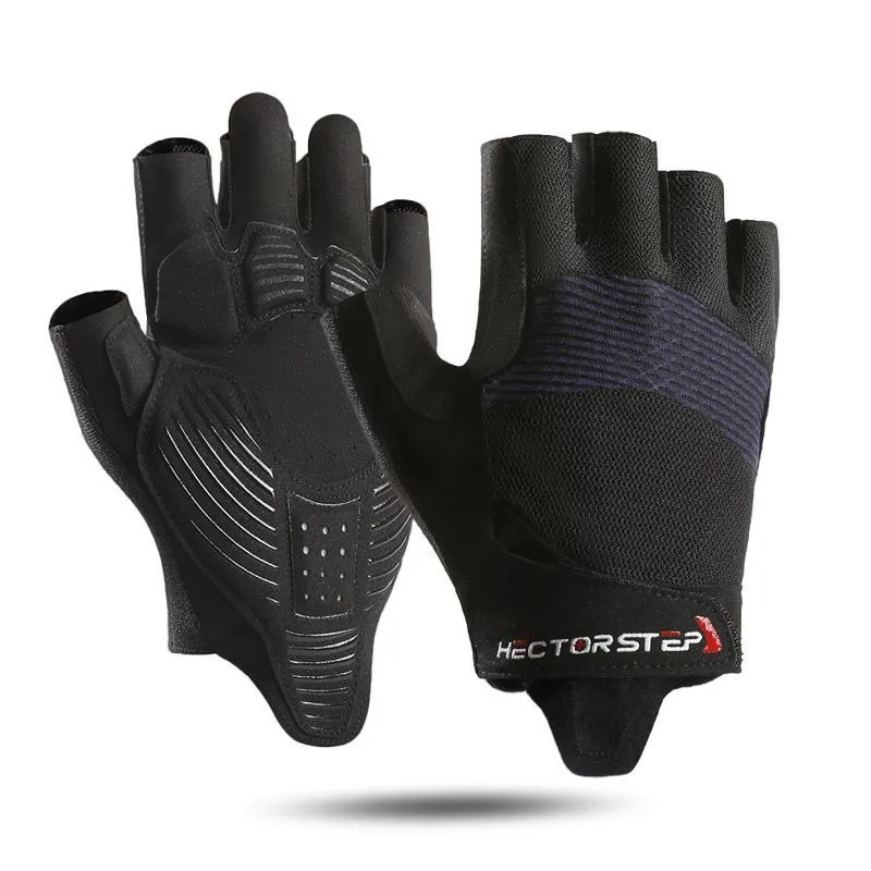 [Für stoßdämpfende Fahrradhandschuhe] Halbfingerhandschuhe zur Stoßdämpfung für Outdoor-Sportarten, Reiten, Fitness