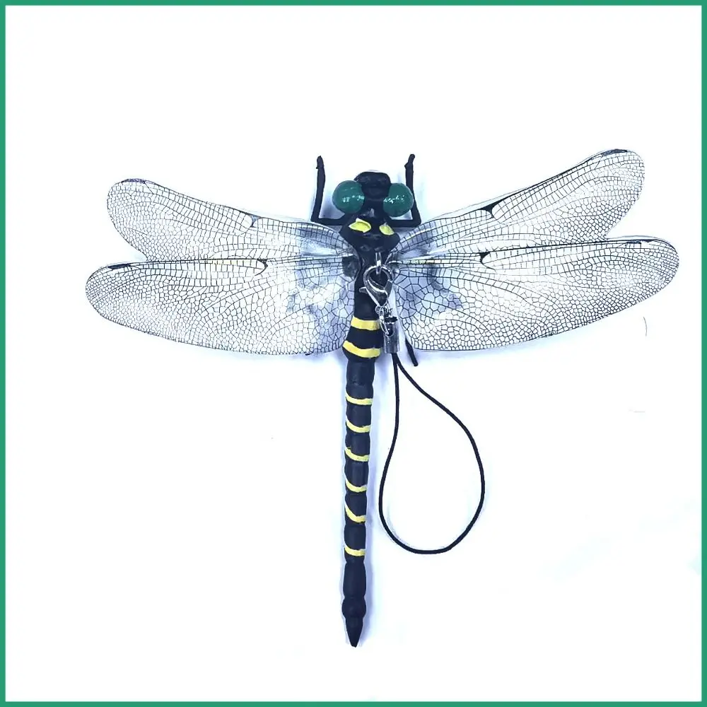 Hobbies PVC Simulation Dragonfly Wing Length 12CM Black Insect Model Dragonfly Insect Model Outdoor