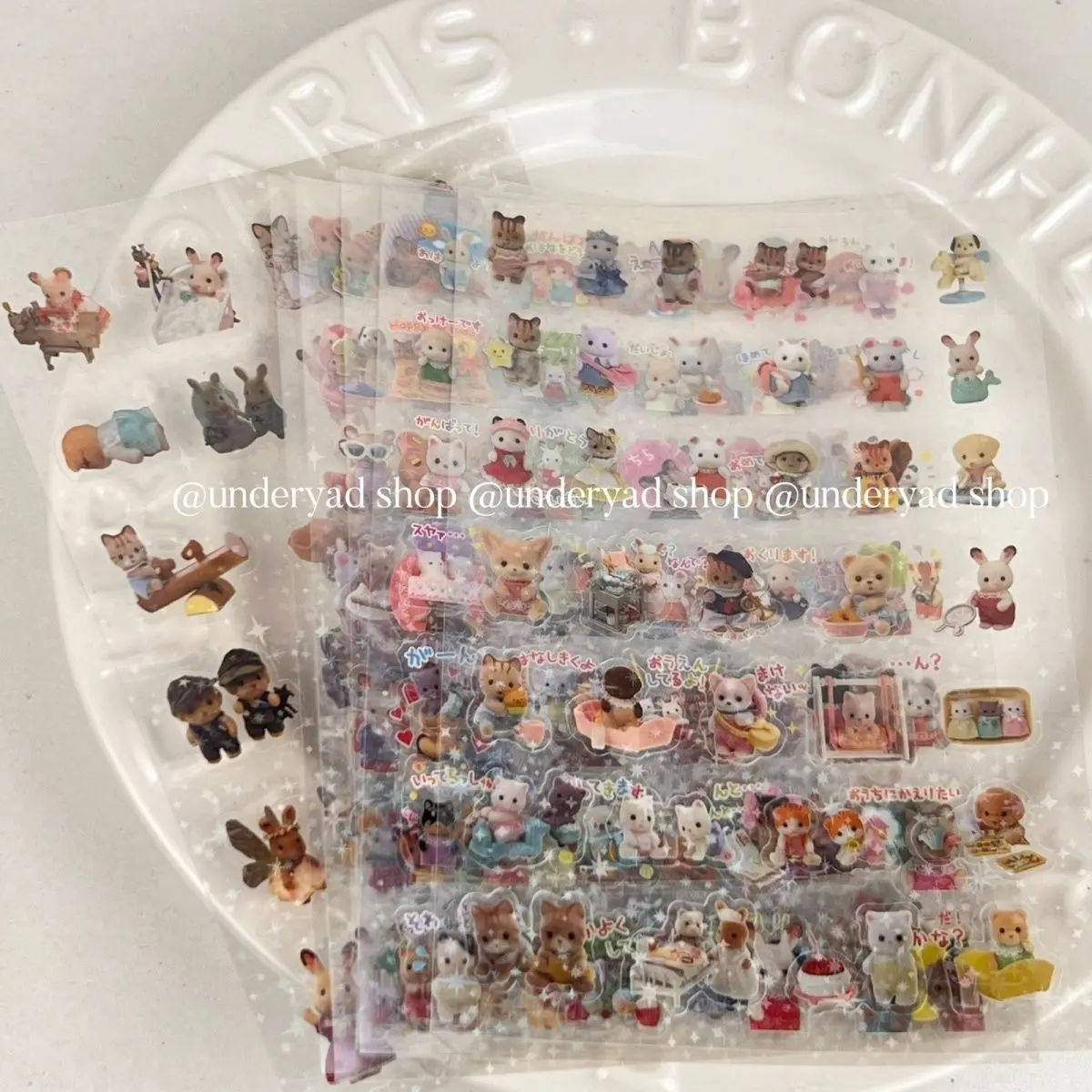 ملصقات سيلفانيان فاميليز كاواي أنيمي لطيف الكرتون الكتابة على الجدران أجهزة الكمبيوتر المحمولة الأمتعة الغيتار الفينيل ملصق مقاوم للماء #5