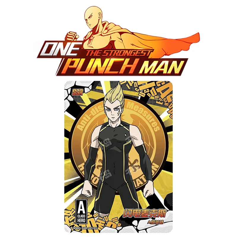 Kayou One Punch-Man Saitama Fubuki Lightning Max Anime Characters Rare Game Collection Flash Card Cartoon Toys Christmas Gift