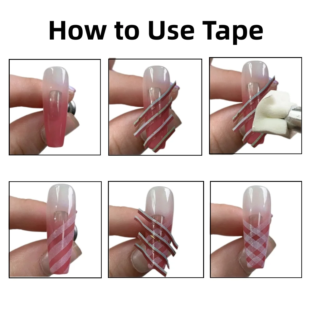 10 Rolls Nail Striping Tape Set – Grid Line Nail Art Masking Tape, Easy Tear No Residue Adhesive, Precision Nail Design Tool