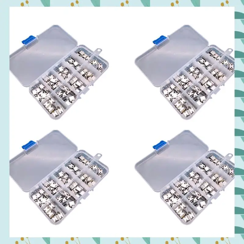 

A71P 400Pcs/Lot 10Models Type-C USB Charging Dock Connectors Mix 6Pin And 16Pin Use For Phone And Digital Product Repair Kits