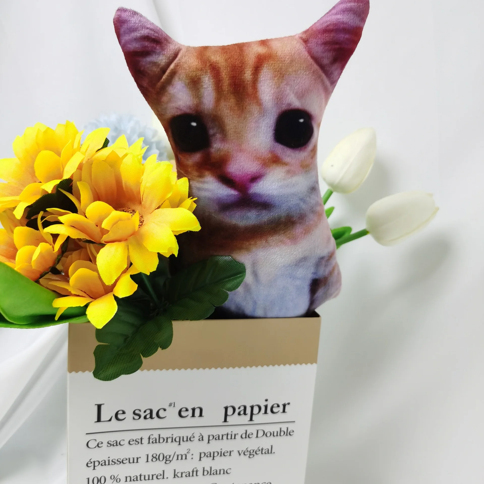 Cute Simulated Cat Doll Plush Toy Stuffed Soft Animal Plush Kitten Pillow Kids Girls Birthday Gift Pet Toys Best Christmas Gift