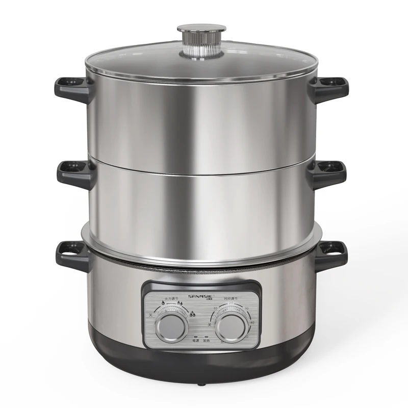 

32Cm multifunctional electric steamer hot pot stainless steel split type