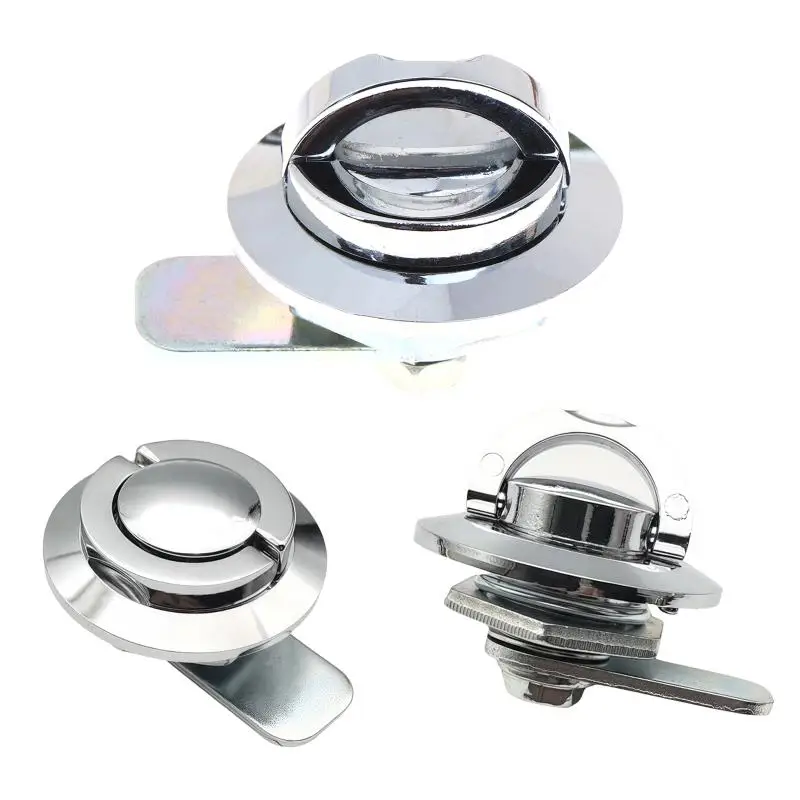 MS404 Zinc Alloy Cabinet Lock Folding Mini Handle Lock Easy Install Knob Lock For Tool Chest Electrical Cabinet Machinery Door