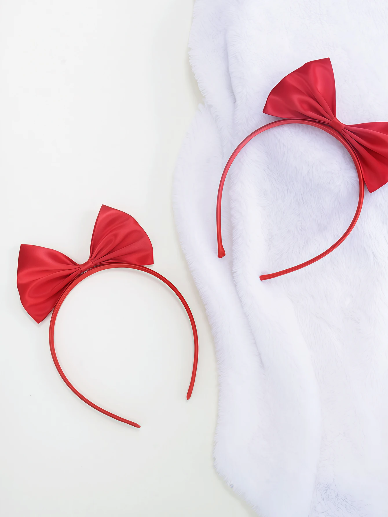 

1 Piece Girls Sweet Fairy Red Bow Princess Hair Bands Hair Accessories Headpieces