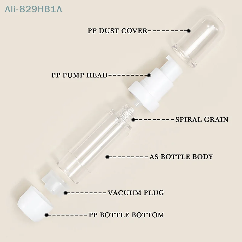 Bottiglia di lozione sottovuoto contenitore cosmetico da viaggio bottiglia di pompa per lozione crema per il viso bottiglia Airless cura della pelle