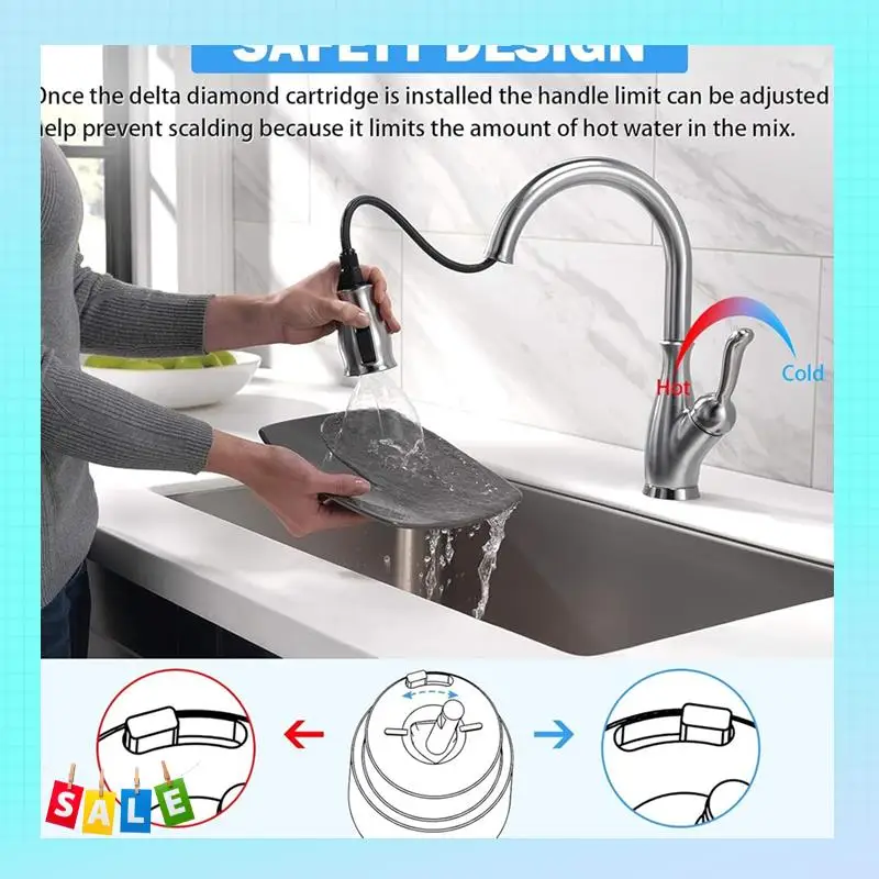 

A56X RP50587 для сменного картриджа Delta DST с одной ручкой, детали для кухни и туалета со сменным шлангом 150259