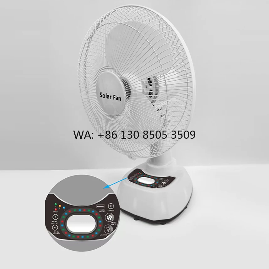 

Solar Electric Rechargeable Power Table Fan Portable Solar Panel Energy Fan Southeast Asia Trending Products