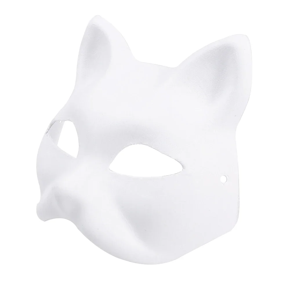 Therian-Maske Halloween DIY Vollgesichts-Bastelmasken Blanko bemalbare Papiermaché-Maske für Maskerade, Cosplay, Mardi Gras Party Requisite – Detail 14