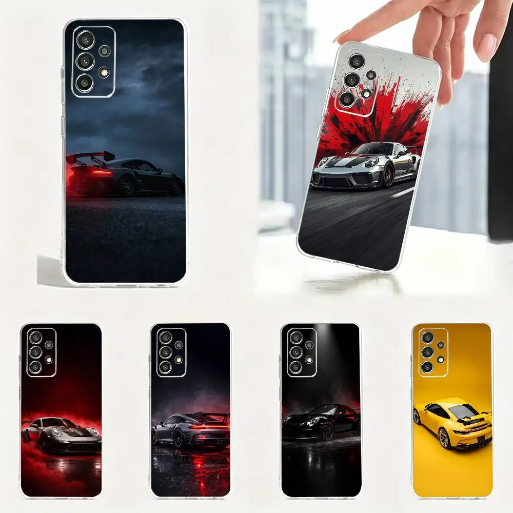 PRO SuperCars GT3 RS  Phone Case Transparent Soft case For Samsung S25,S24,S21,S22,S23,S30,Ultra,S20,Plus