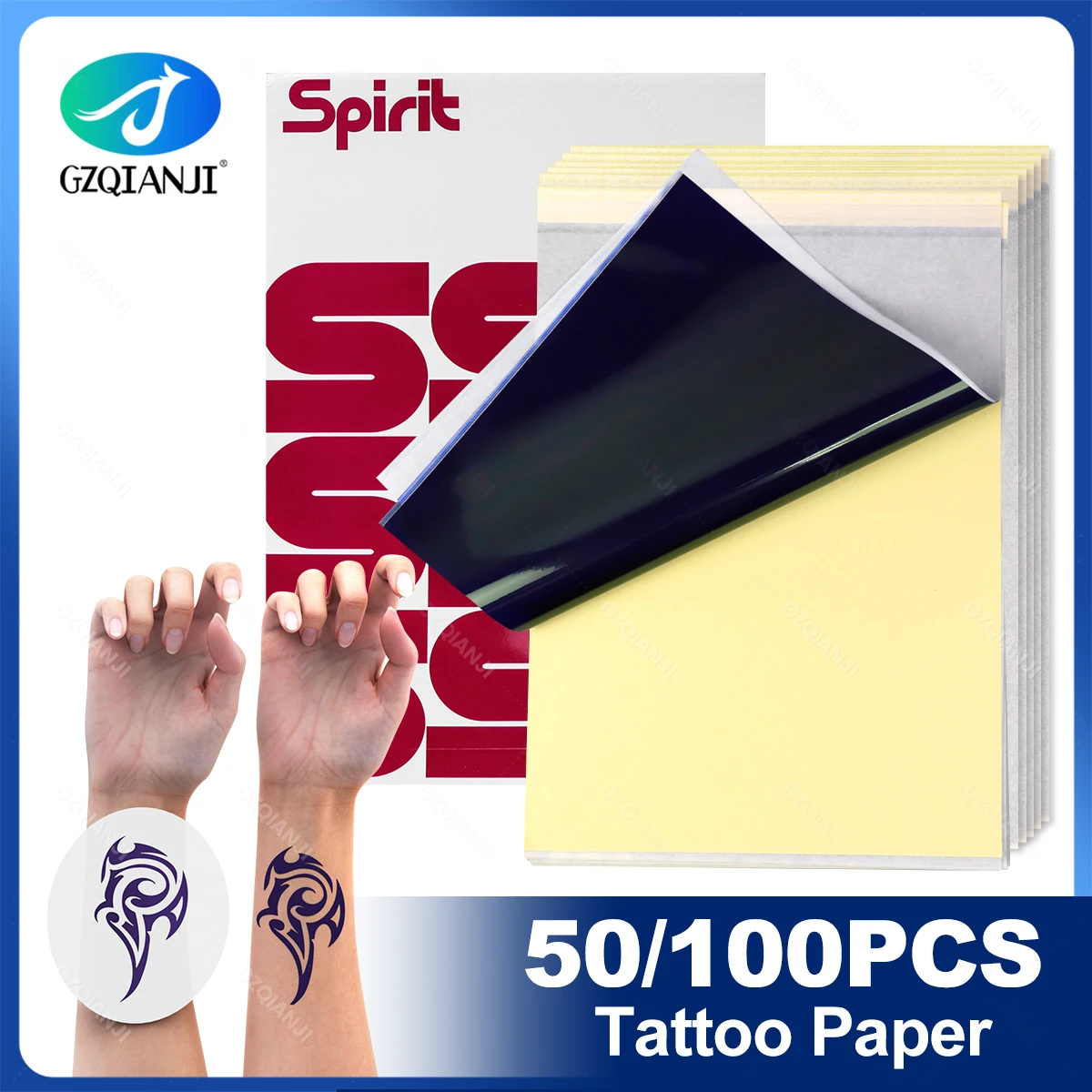 GZQIANJI A4 Tattoo Transfer Pape Tattoo Stencil Paper Copy Paper Thermal Paper For Tattoo Transfer Machine Tattoo Accessorie
