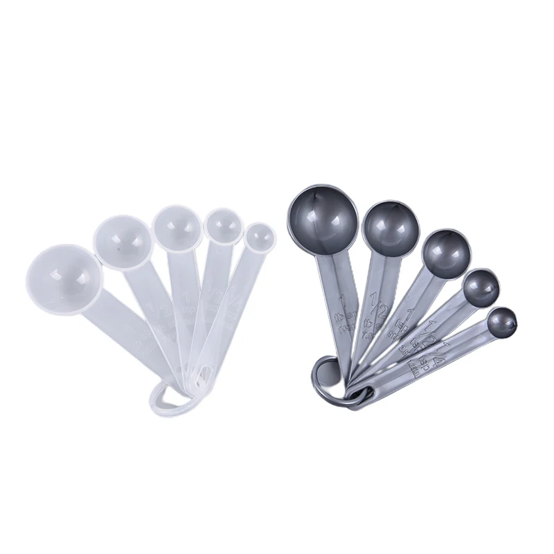 5PCS/lot Measuring Spoon With Scale For Kitchen Cake Baking Spoon Set With Scale