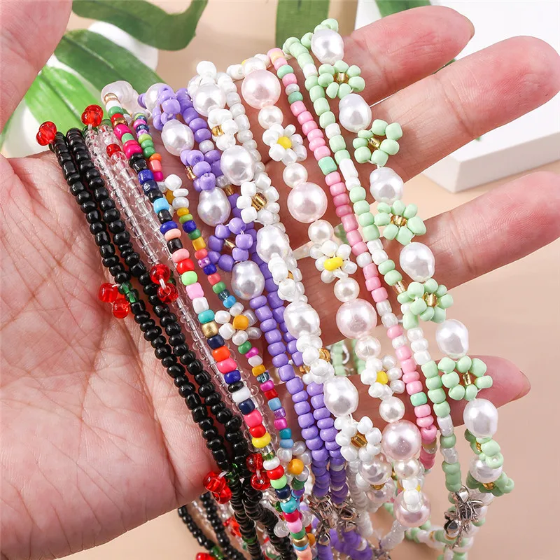 Böhmen Handgemachte Bunte Rocailles Halskette Halsband Einfache Frauen Mode Perle Blume Halsketten Kragen Süße Schmuck Geschenke – Detail 15