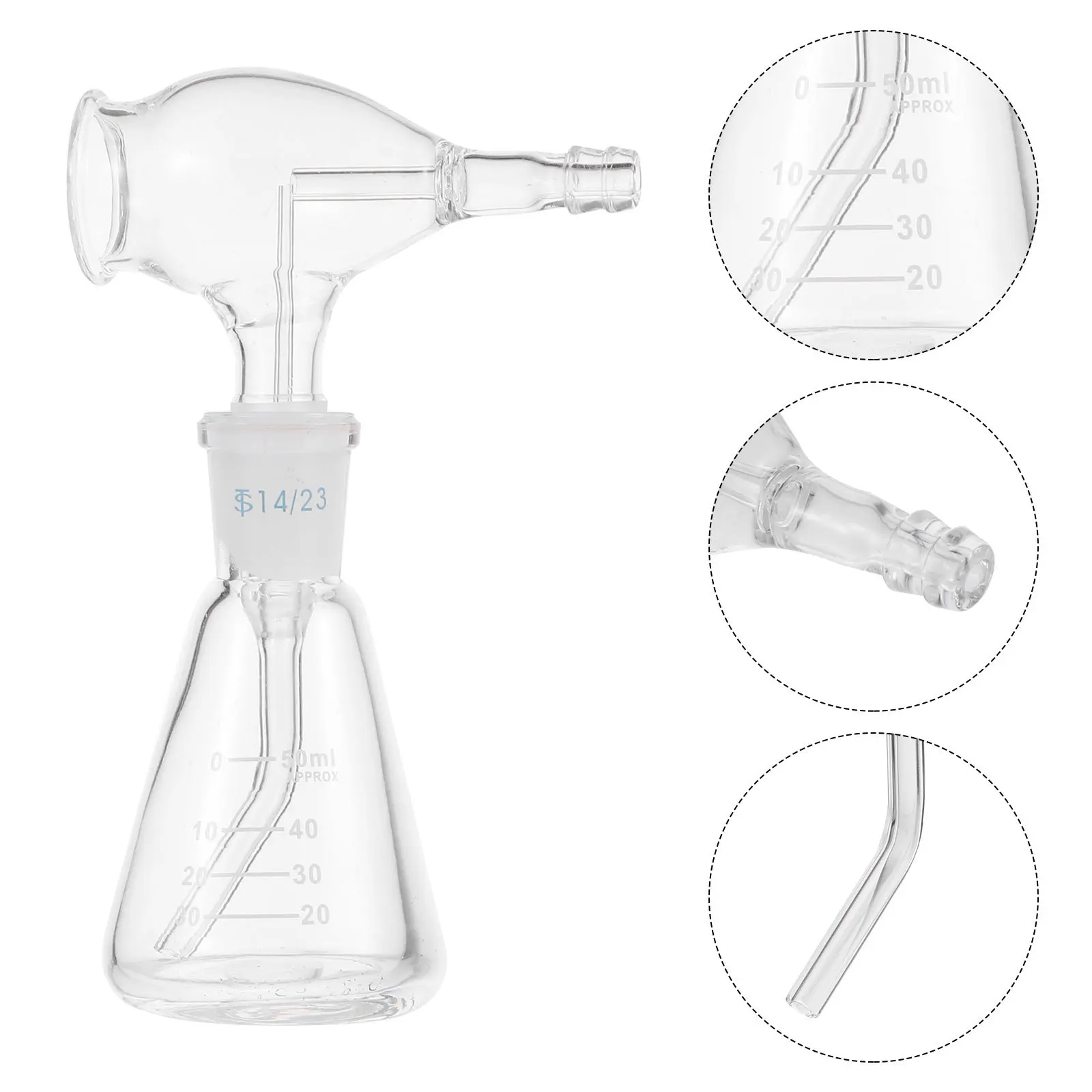 

1Pcs Laboratory Spray Bottle 50Ml Transparent Glass Chromatography Sprayer Mist Sprayer for Research and