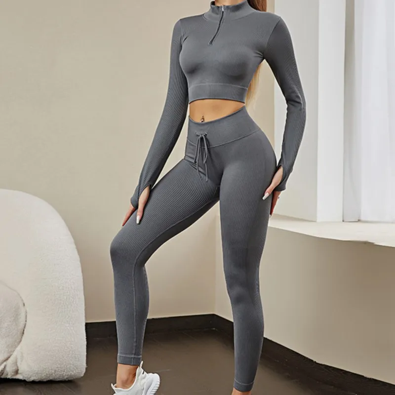 High Waist Yoga Sets Gym Clothing Butt-lifting Yoga Tops 2025 Women Fitness Yoga Suits Stretch Freely High Resilience Leggings