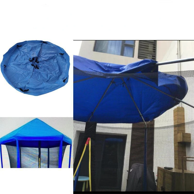 Tente de trampolines de saut, lit de saut, tissu de parasol, sans poteaux, vêtements de protection contre la pluie et le soleil, accessoires de