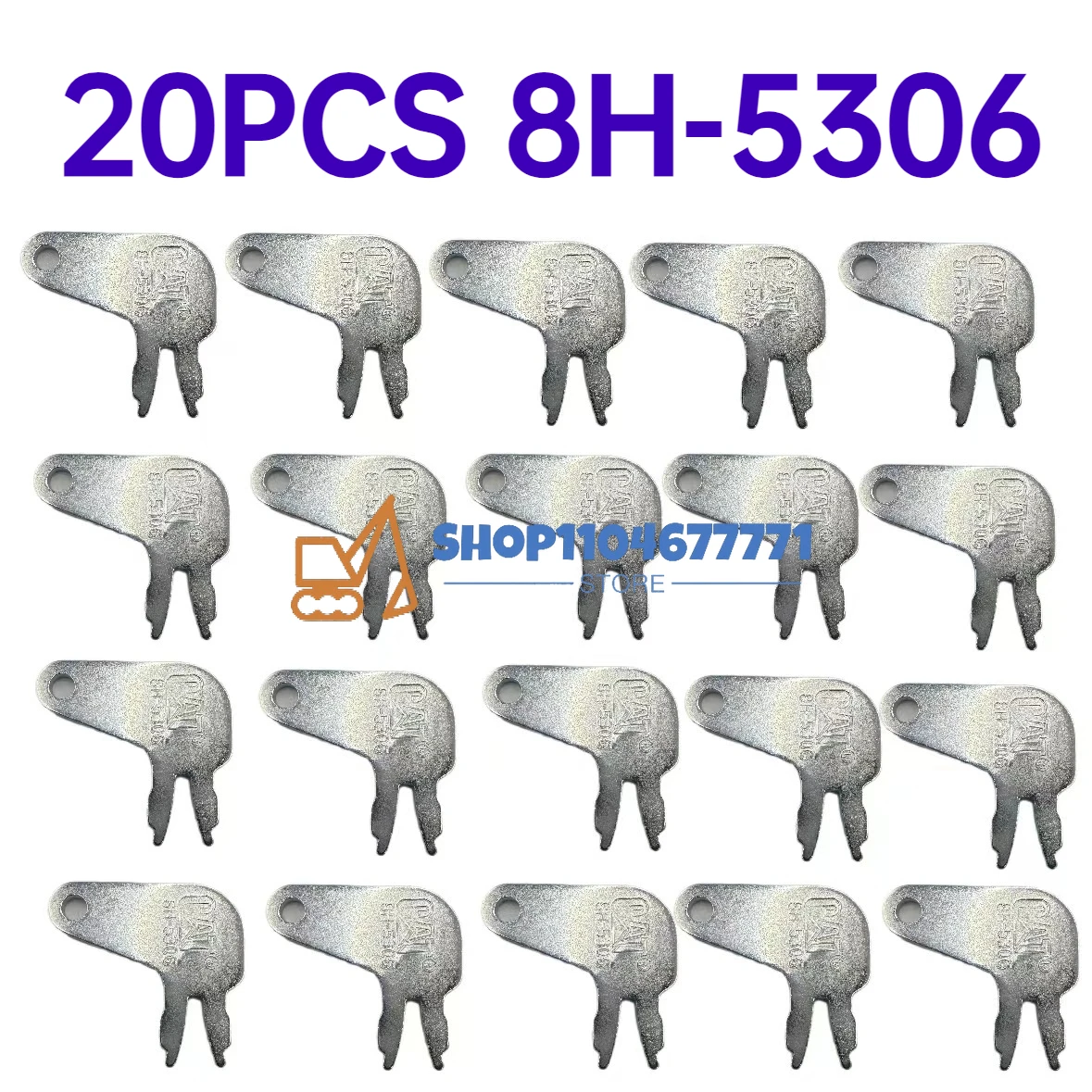 

20 pieces Keys 8398 8H5306 8H-5306 for CATE Master Disconnect Key 931B 931C 933 933C 935B 935C 939 939C 941 943 951B