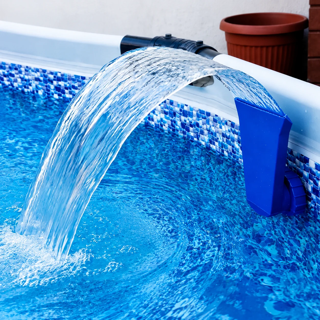 1pc Pool Waterfall Fountain No - đánh giá và giá Pool Ladder Above Ground