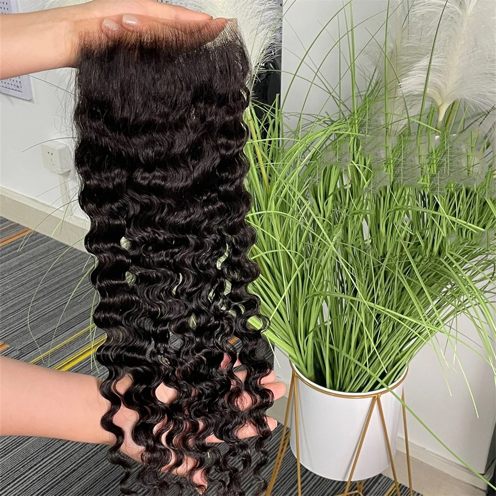 Burmese Curly 13x4 HD LACE Frontal Only SKINLIKE 4x4 Real HD Lace Closure Burmese Curly 13x4 HD Lace Frontal Pre Plucked