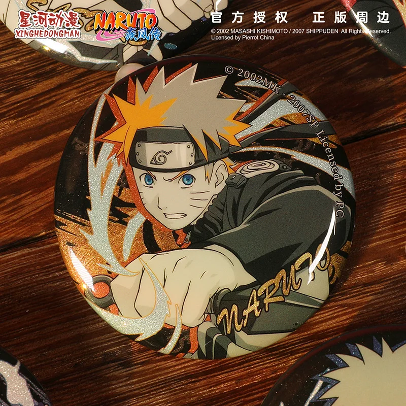 NARUTO 20th Year Uchiha Sasuke Haruno Sakura Hyuga Hinata Kakashi Minato Itachi China Official Authorization Cosplay Badge