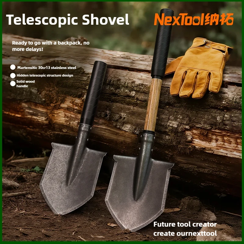 

NexTool Multi Functional Outdoor Survival, Camping, Fishing, Engineer Shovel With Telescopic Shovel
